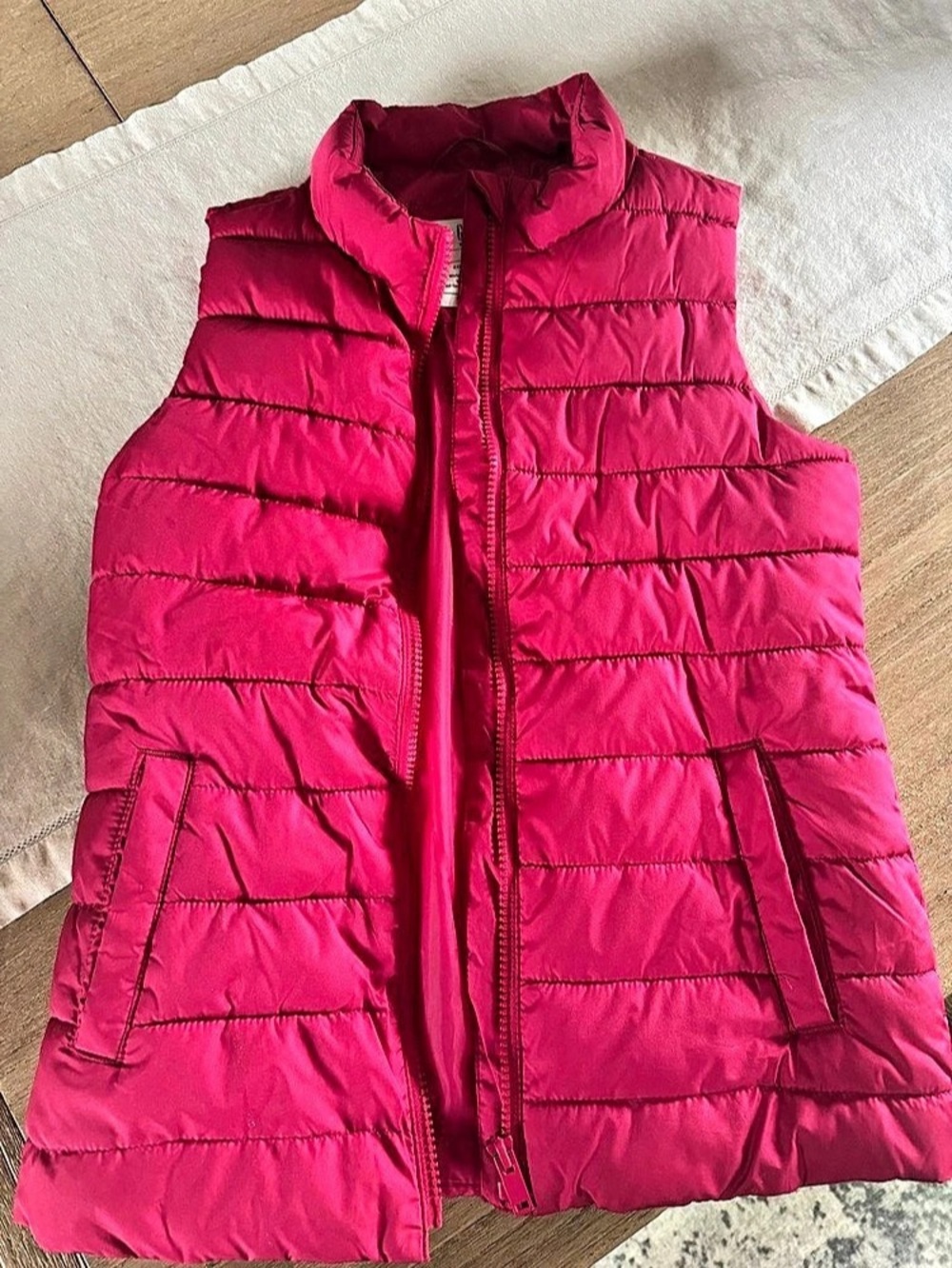Gap Quilted Puffer Vest in Pink Like New